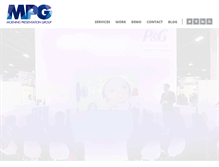 Tablet Screenshot of mpg-events.com
